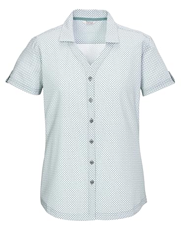 killtec Damen Funktionsbluse Kurzarm/Bluse KOS 46 WMN WVN SHRT, Aqua, 40, 42842-000