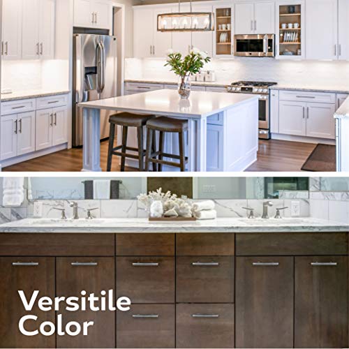 35-Pack Satin Nickel Cabinet Pulls 5 Inch Stainless Steel Cabinet Pulls for Kitchen Cabinet, Drawer, Door, or Cupboard Decorative Modern Hardware for Cabinets Compatible to Different Cabinet Style - Thumbnail 3