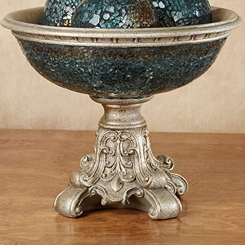 Touch of Class Kyara Mosaic Decorative Centerpiece Bowl Only Blue