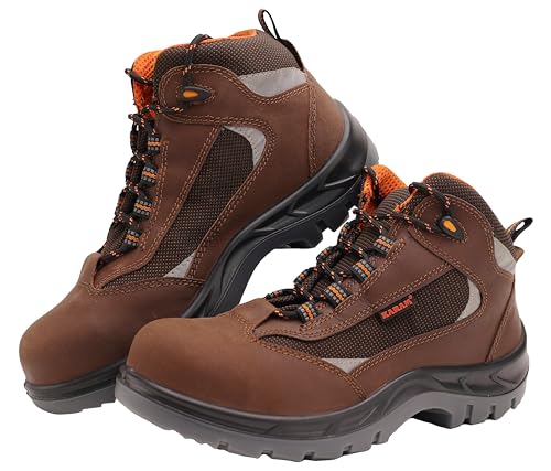 KARAM ISI Marked Leather Safety Shoe Excellent Grip, Comfort and Slip Resistance Safety Shoes with Steel Toe Double Density BrownFS65BR(SWDAMN) Size - 03 (B07YZB67WK) Amazon Price History, Amazon Price Tracker