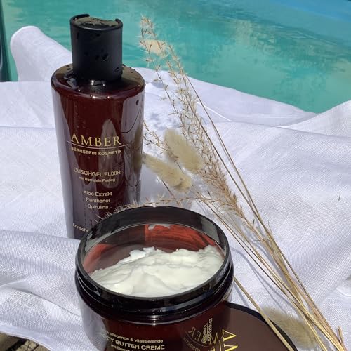 AMBER ULTRA pflegende & regenerierende BODY BUTTER CREME MIT BERNSTEIN-MIKROPEELING 200ml