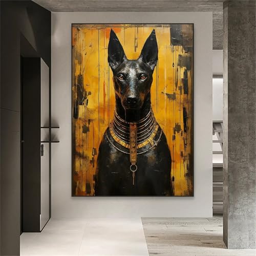 Décoration de maison tableau Doberman Graffiti pour habiller un mur vide