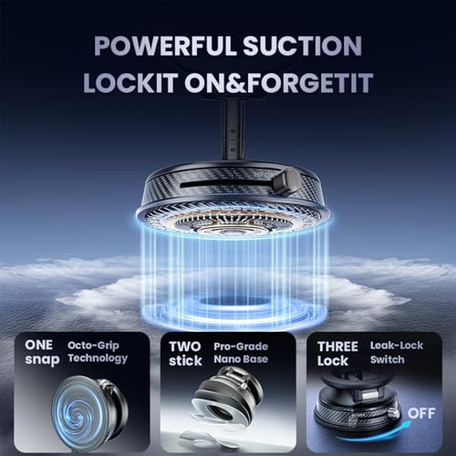 Image of 360 Adjustable Magnetic Phone Holder for ,iPhone 17 Pro Max, 16, 15, 14, 13, 12, Air Plus & More | Ideal for Cars, Kitchens, Bedrooms, Gyms & Other Locations | Secure, Versatile & Convenient