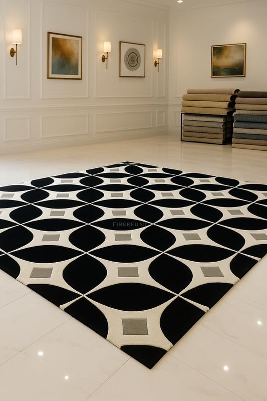Image of Luxurious Tufted Woolen Carpet Collection Size 3 X 5 Feet (Color-Multi)