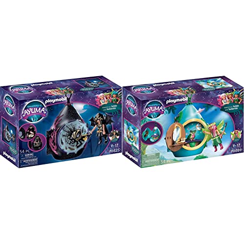 PLAYMOBIL Adventures of Ayuma 70825 Unterschlupf der Bat Fairies, Spielzeug für Kinder ab 7 Jahren & Adventures of Ayuma 70804 Tropfenhäuschen, Ab 7 Jahren