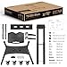 ONKRON Mobile TV Stand on Wheels for 32-70 Inch TVs, max Load 99 lbs, Low Height TV Portable Stand with Shelf, VESA 100x100-600x400, Height Adjustable TV Cart Rolling TV Stand with Tilt Black