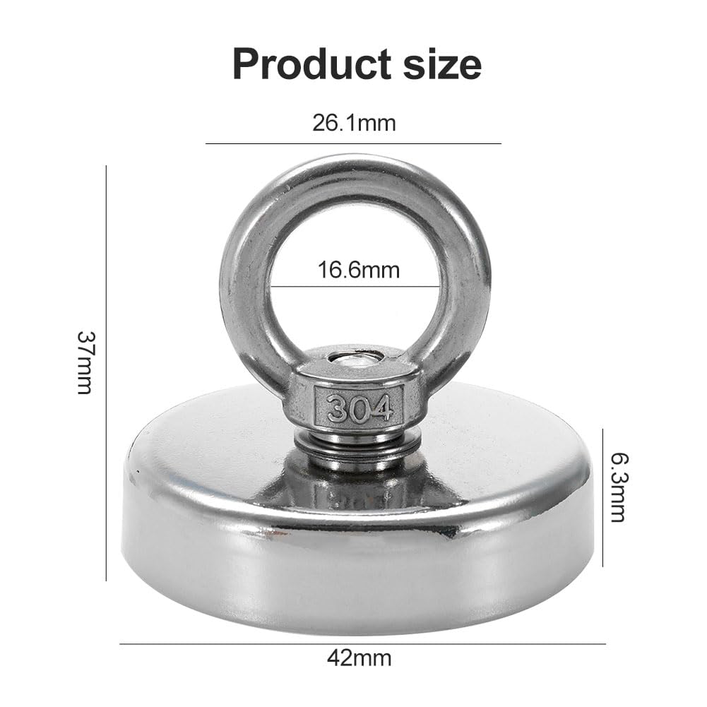 Round Neodymium Magnets, Round Strong Neodymium Fishing Magnets - Image 2