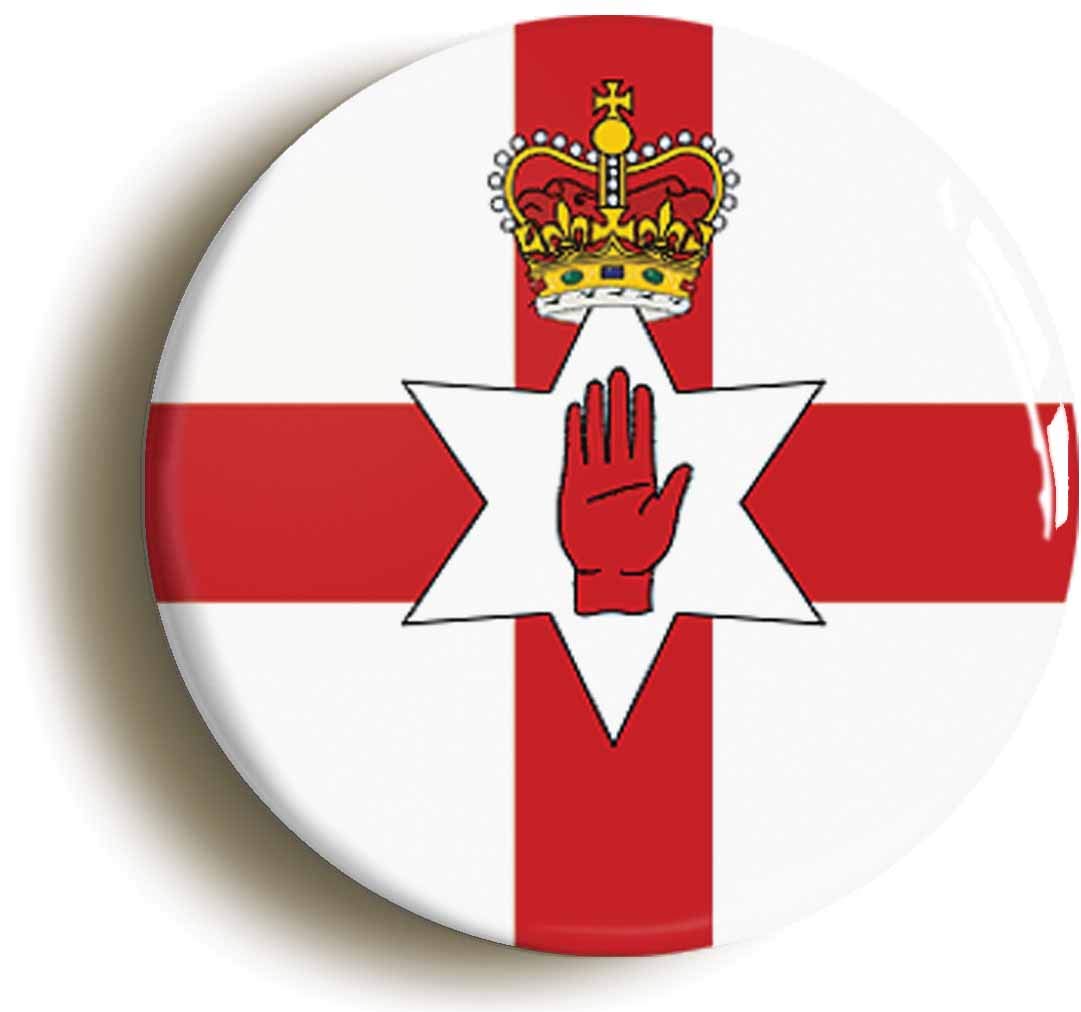 Ulster Flag Fridge Magnet (Circular 2inch / 50mm Diameter)