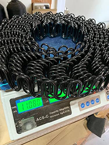 Galaxy Supply Inc. Zig Zag- Springs 9 Gauge 20 Feet for Furniture & Auto Upholstery, Plus Special Package 50 pcs 7 Holes Clip +40 pcs Stay Wire Clips + 20 feet of Springing Wire