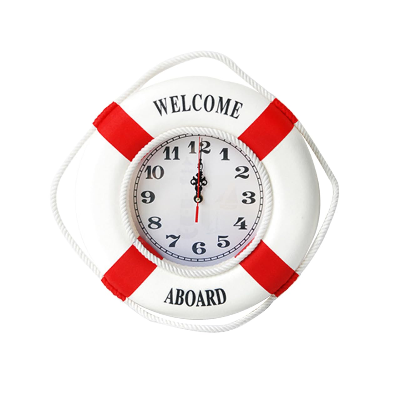 Horloge murale rouge Amosfun pour décorer un bureau ou une chambre