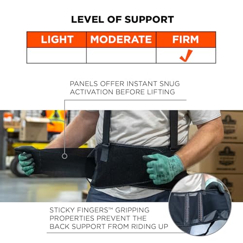 Image of Ergodyne ProFlex 1100SF Back Support Brace, 8 inch Spandex Belt, Patented Stays Provide Added Support, 4XL