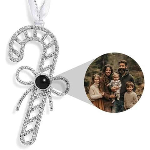 ZOROSY Custom Family Photo Hanging Ornaments, Personalized Memorial Photo Projection Ornaments, Custom Baby Ornament, Christmas Ornaments，Gifts for Family Cover