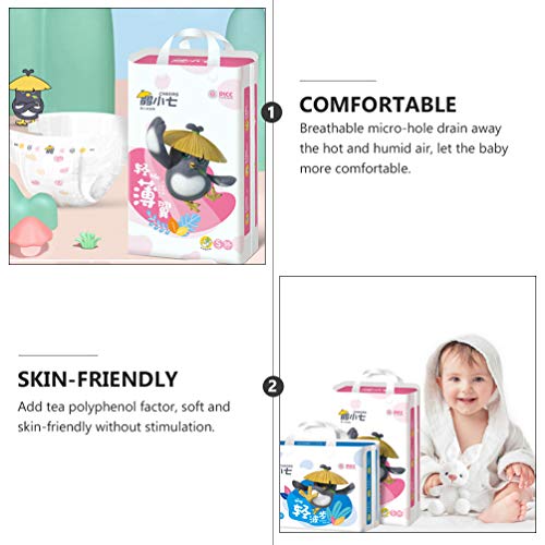 STOBOK 1 Pacote de Fraldas DescartÃ¡veis â€‹â€‹Para BebÃªs Durante a Noite RespirÃ¡vel CalÃ§as de Do