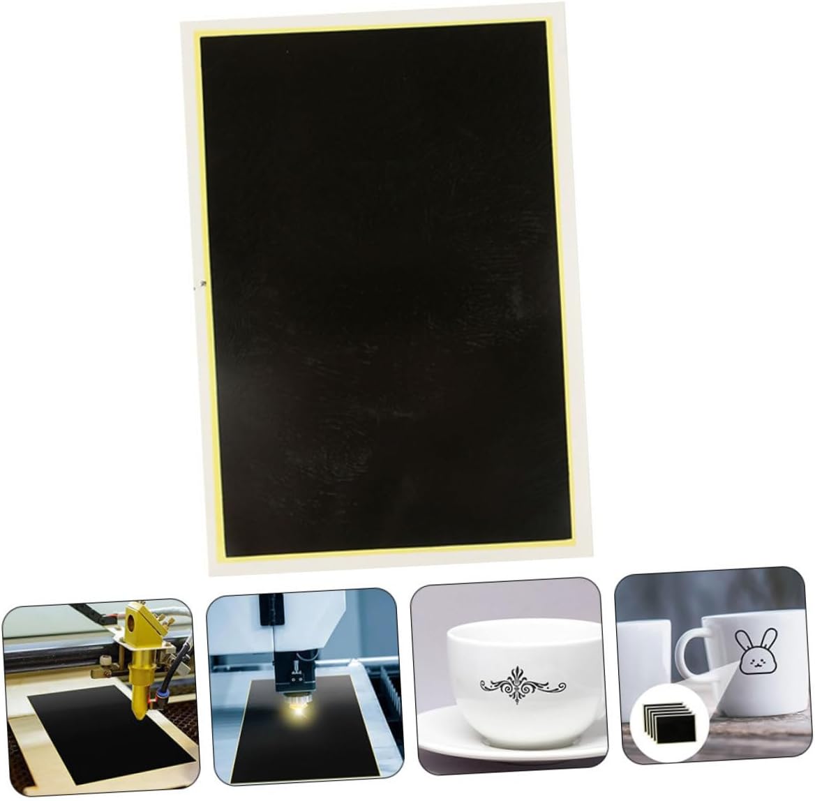 6pcs Engraving Paper for Ceramics Glass Cutting Marking Paper for Detailed Work Creative Projects Easy to Use for Etching Machines and Crafts