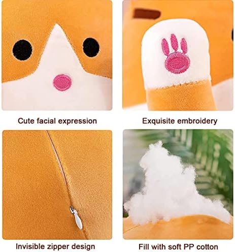 Cute Long Cat Plush Toy, 70cm Cat Doll Stuffed Kitten Pillow Doll Toy Sleeping Sofa Bed Cuddly Toy Gift for Kids Baby Girls Boys Birthday Christmas