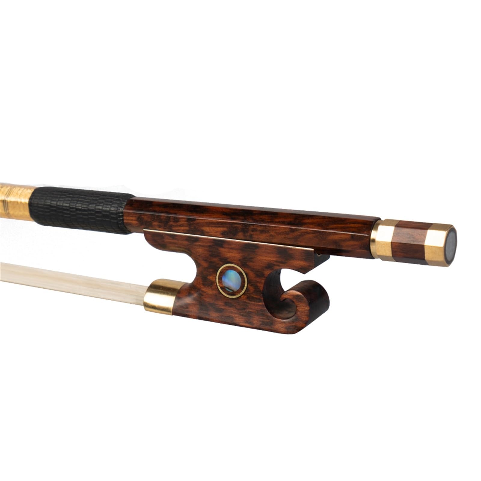 für Anfänger Geigenbogen 4/4 Violinbogen Serpentine Wood Bogen Brasilianischer Holz Performance Bogen Serpentine Wood Schneckenbogen Runder Augenbogen