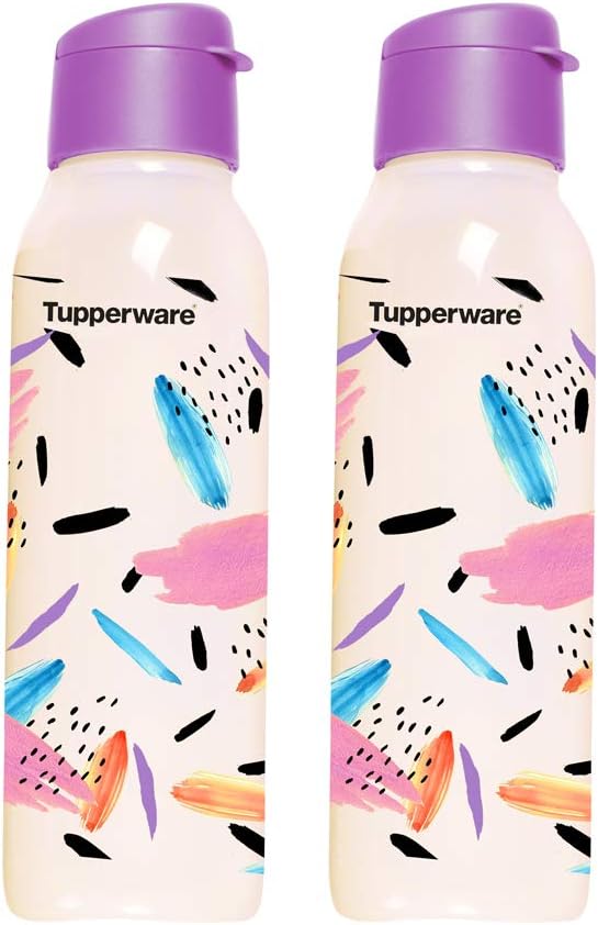 Tupperware Round 750ml Fliptop Bottle Cool n Chic, Urban Move 2pc