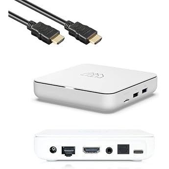Homatics Box R Android TV Ultra 4K HD Mediaplayer Chromecast Google Netflix Disney+ Prime Video Google Play Store 4K UHD HDR 5GHz WiFi Dual Band Bluetooth 5.0 Sprachfernbedienung Wei