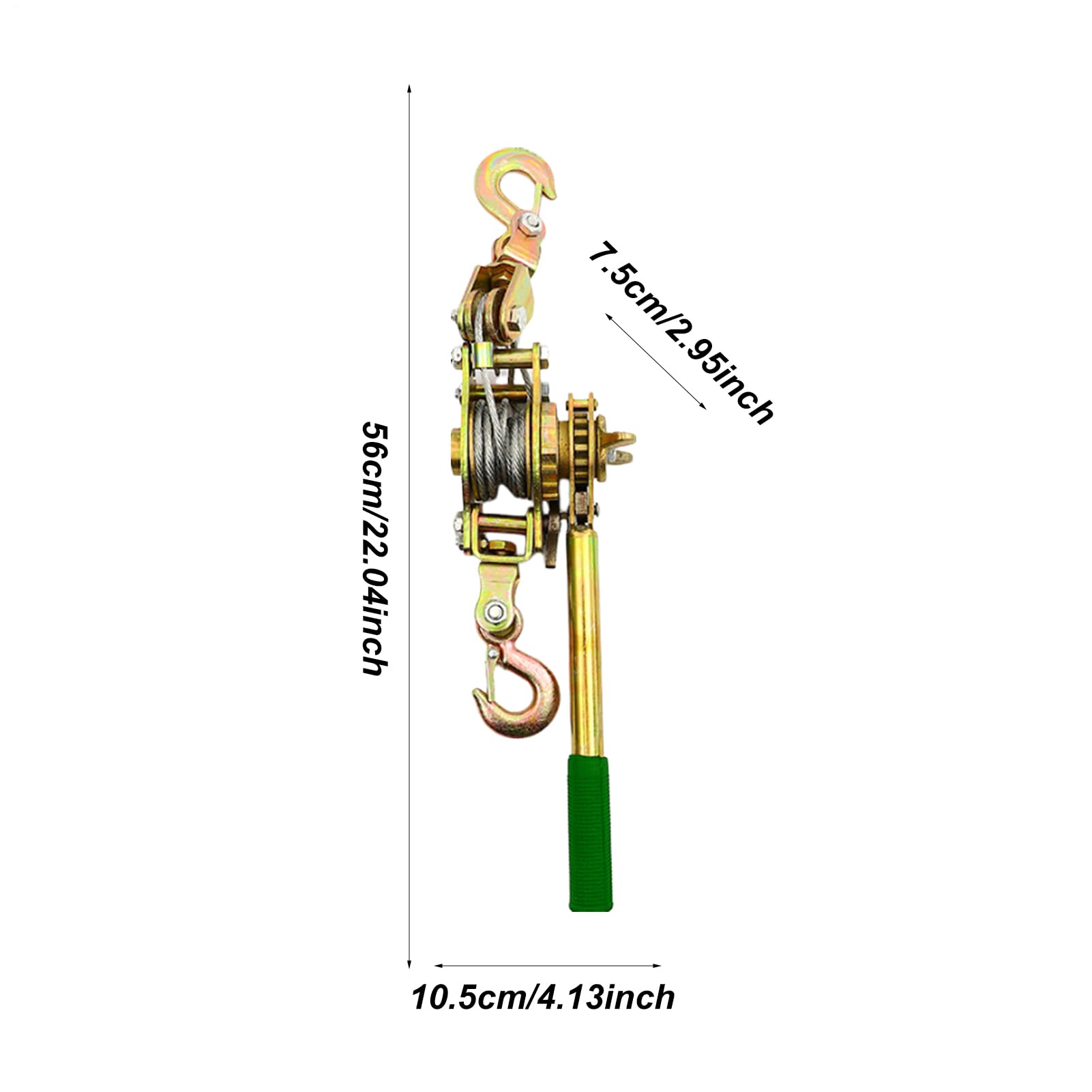 Tensor de alambre de, tensor de cable resistente, de polea de elevación de | trinquete, tensor de trinquete de alambre con engranajes reforzados, tensor manual de cuerda
