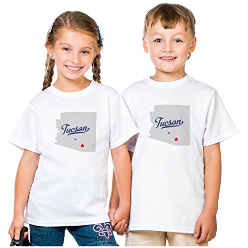 Tucson Arizona T-Shirt Map Large Grey #TOP3