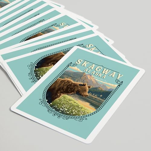 Lantern Press Naipes Póker 52 Cartas Estilo Skagway Alaska miniatura 5
