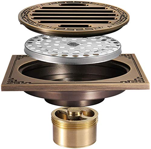 Couvercle de drain de douche anti-odeur en laiton pour stopper les reflux - 2