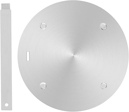 Alfombrilla de acero inoxidable de 11 pulgadas, convertidor de inducción, difusor de calor, placa de anillo a fuego lento, placa de inducción con