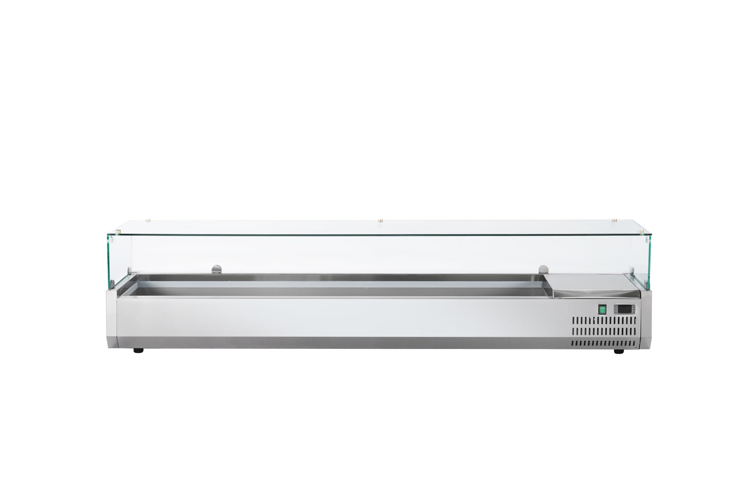 METRO Professional Kühlaufsatz GHS2150, Edelstahl/Glas, 52 L, 135 W, kompatibel mit GPT2100, silber