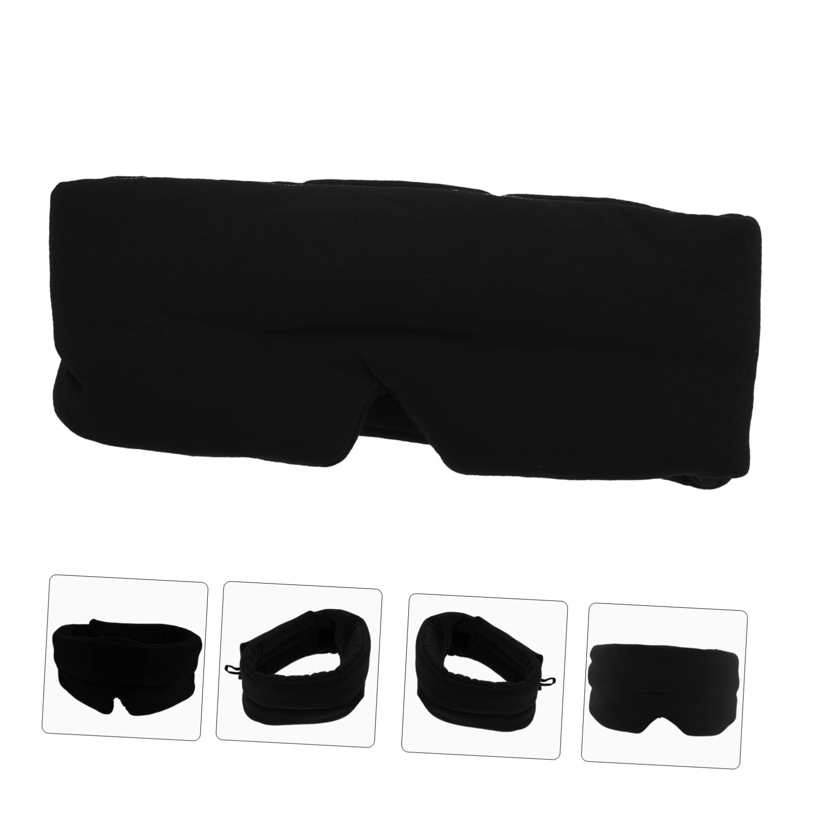 FOMIYES 4 Pièces Des Lunettes De Protection Voyage Masques Protège-yeux Patchs Oculaires Pour Oreiller De Secours Pour Les Yeux Le Fard à Paupières Multifonction Coton Modal