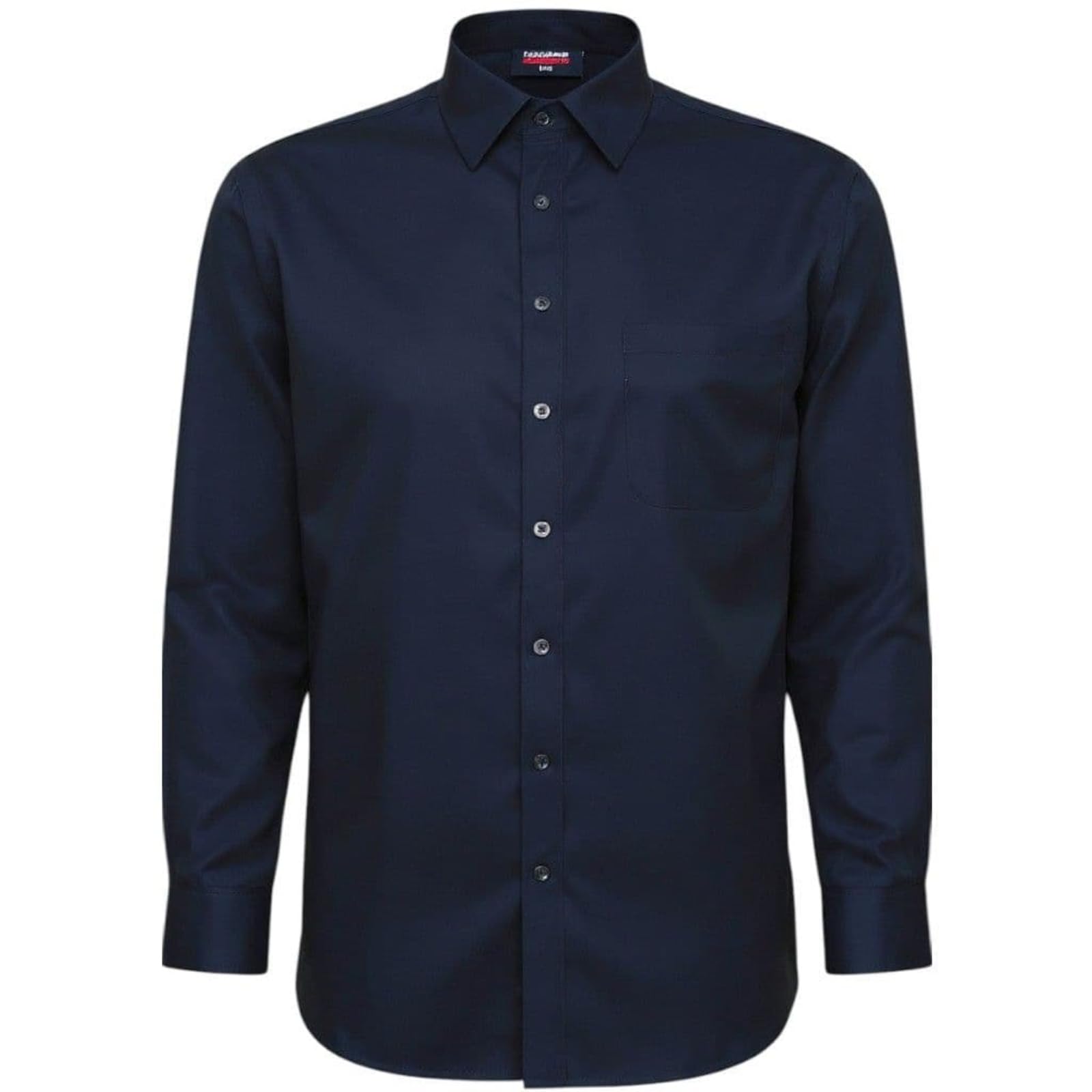 Espionage Mens Big Size Button Down Collar Long Sleeve Shirt (150) in Navy in 3XL