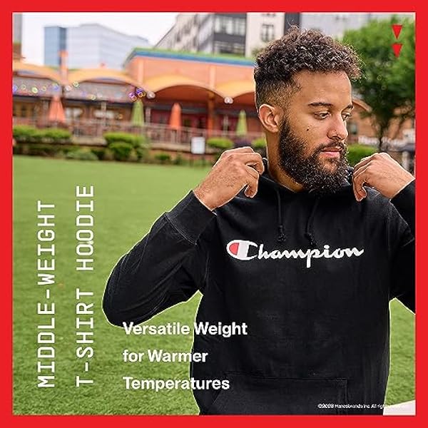 Champion män, unisex Middleweight Hoodie Skjorta