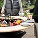 BBQ Plancha Grill Companero 2.0 XXL Blackline Schwarz mit Holzrand 80x80x112,5 cm Grillring feuerring feuerschale mit feuerplatte komplett grilltonne feuerkorb platte feuerstelle Feuerschalen
