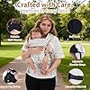 Baby Carrier Newborn to Toddler - Ergonomic Breathable Soft Structured Carrier with Breathable Mesh Lightweight Baby Holder with Lumbar Support Hands-Free Babywearing for Plus Size Parents White #3