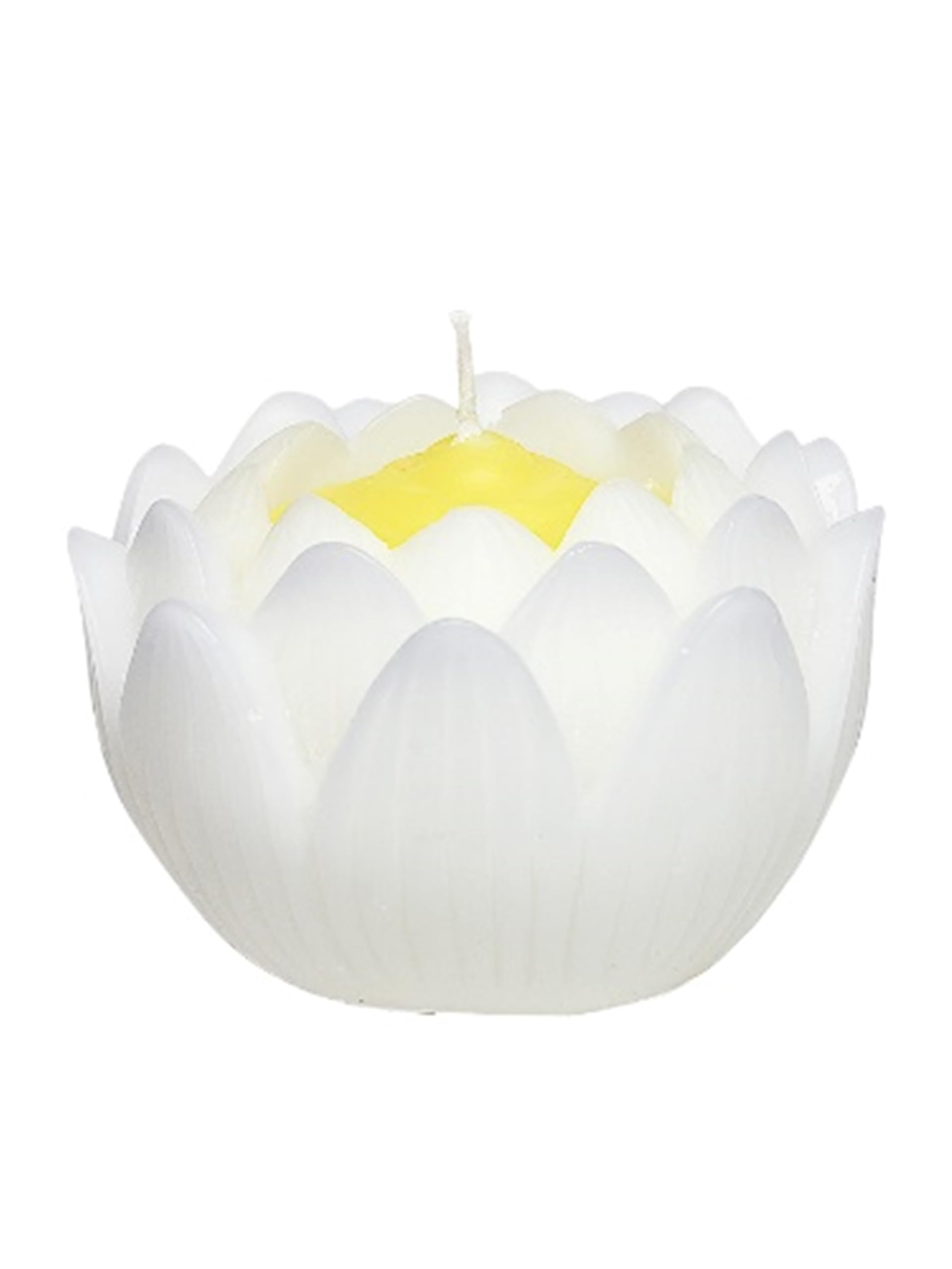 Marues Lotus Flower Candle, Large, 24 Hours, Long Time, Lotus, White, Boxed, Approx. 3.5 x 3.5 x 2.6 inches (9 x 9 x 6.5 cm)