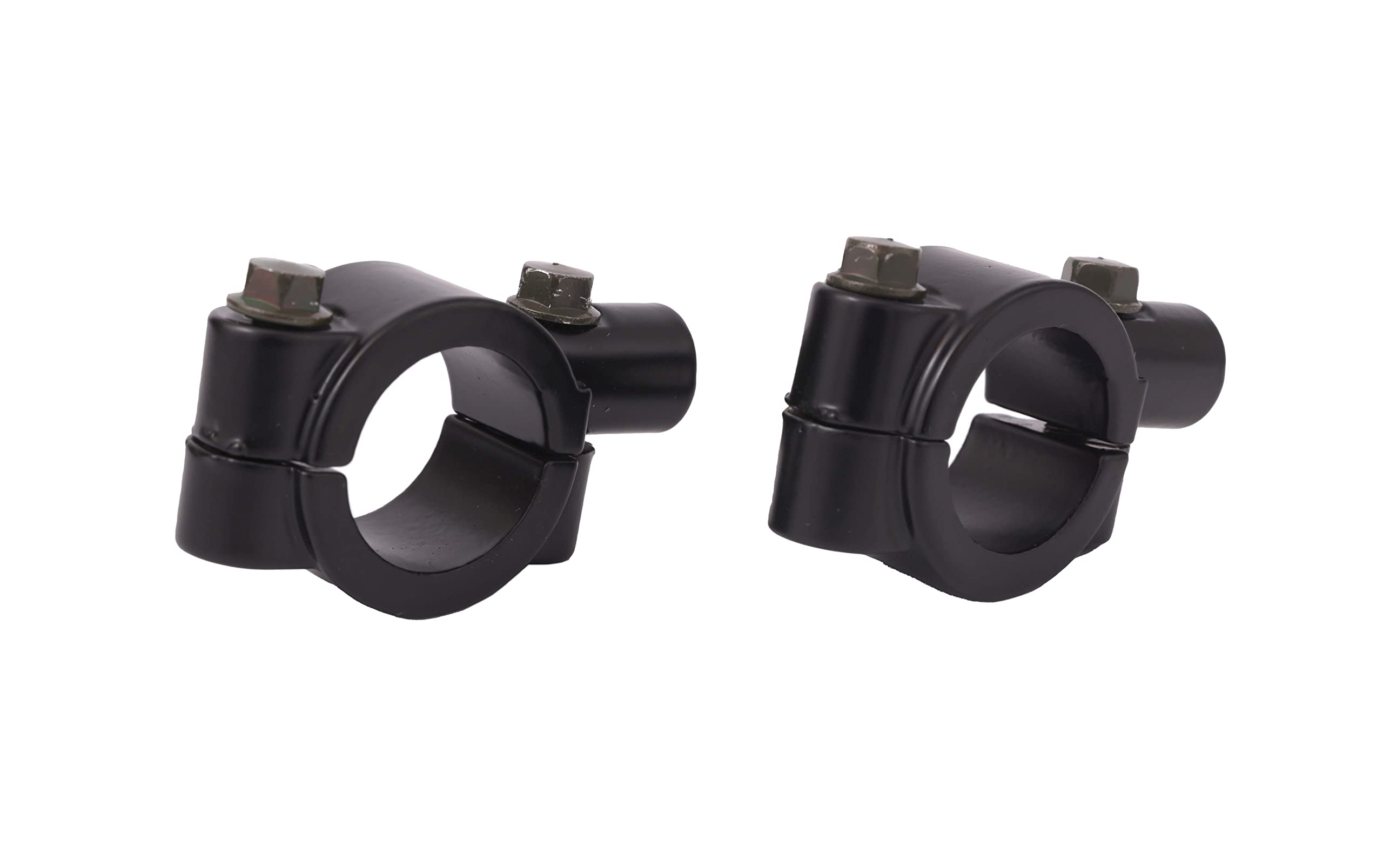 Para uniwersalna 10mm Uchwyt montażowy do kierownicy 25mm Lusterko wsteczne Lusterko Motocykle Skuter Czarny