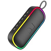 Monster S150 Plus Portable Bluetooth Speaker 40W - IPX7 Waterproof Outdoor Speaker with Dynamic RGB Lights, 15H Playtime, Bluetooth 6.0, TF Card/AUX/USB-C Charging, For Travel, Beach & Outdoors, Black