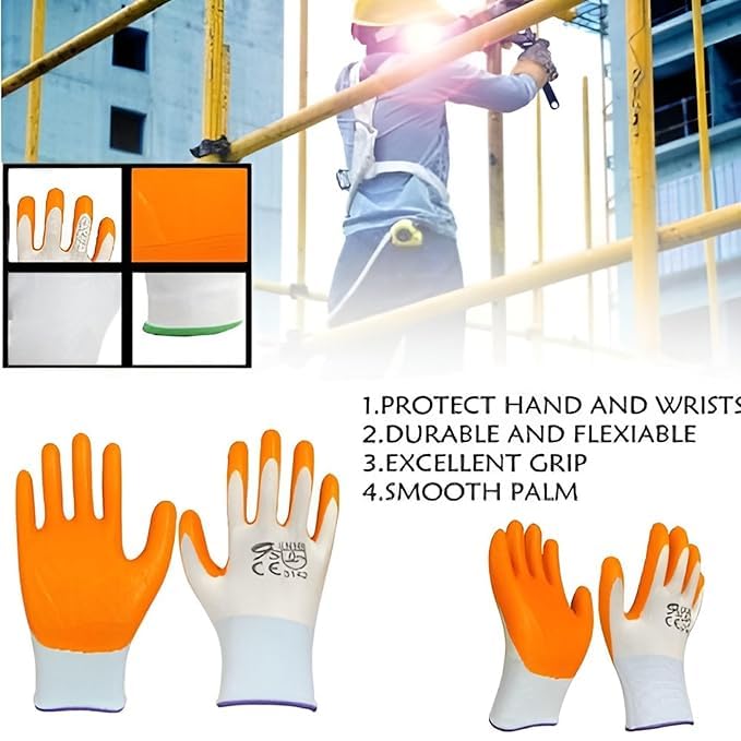 Image of Multipurpose Nylon Anti Cut PU Nitrile Coating Work Safety Gloves (Tig-orgPair20)