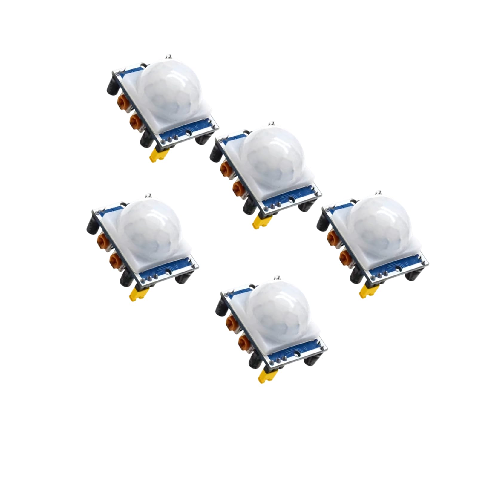 Hsioluted A 5Pcs High Sensitivity Bs Motion Detector Hc Sr501 Pir Motion Sensors Modules For Car Motorcycle Larm Device Human Existence Detection Component