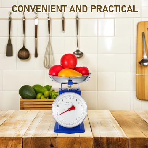 Báscula de cocina retro de 10kg con indicador analógico y cuenco extraíble 3