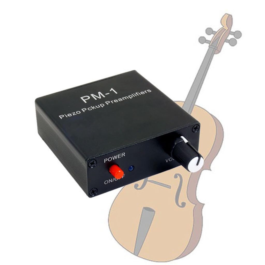 Preamplificatore Piezo Pickup Preamplificatore Batteria Ricaricabile Per Chitarre E Violini Con Tipo C Ricarica 6.35mm