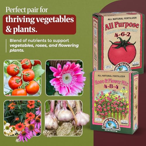 Fertilizantes orgánicos mezcla 4-6-2 y 4-8-4 Down To Earth 5 lb x2 miniatura 2