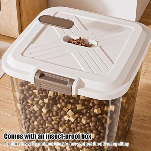 Contenedor de comida para gatos recipiente transparente para pienso de perro y pájaro 8