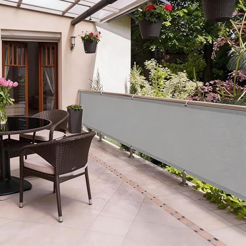 Brise-vue pour terrasse extérieure anti vis-à-vis fixation facile