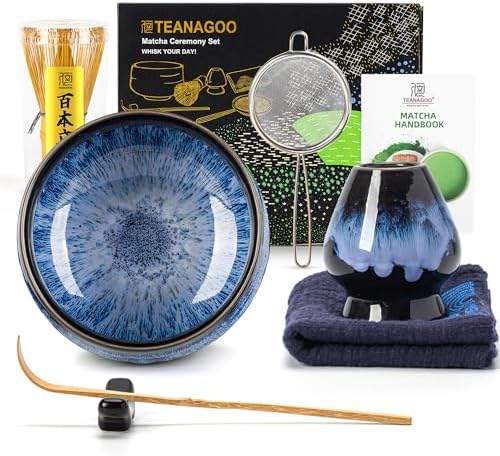 TEANAGOO Japanese Tea Set, Matcha Whisk Set, Bamboo Matcha Bowl W...