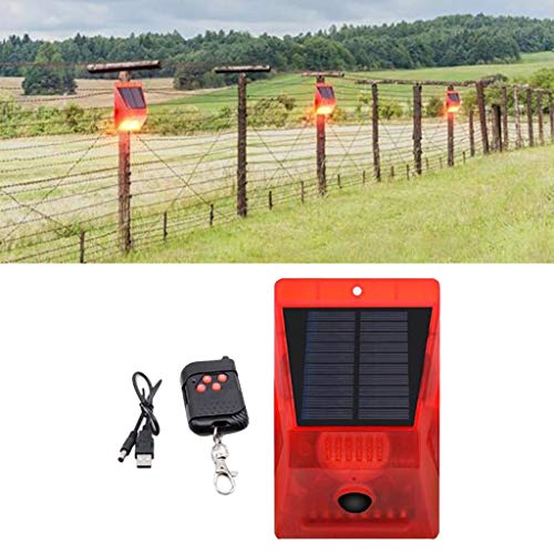gazechimp Detector De Luz De Alarme Solar, Sensor De Movimento Infravermelho, Lâmpadas De Segurança