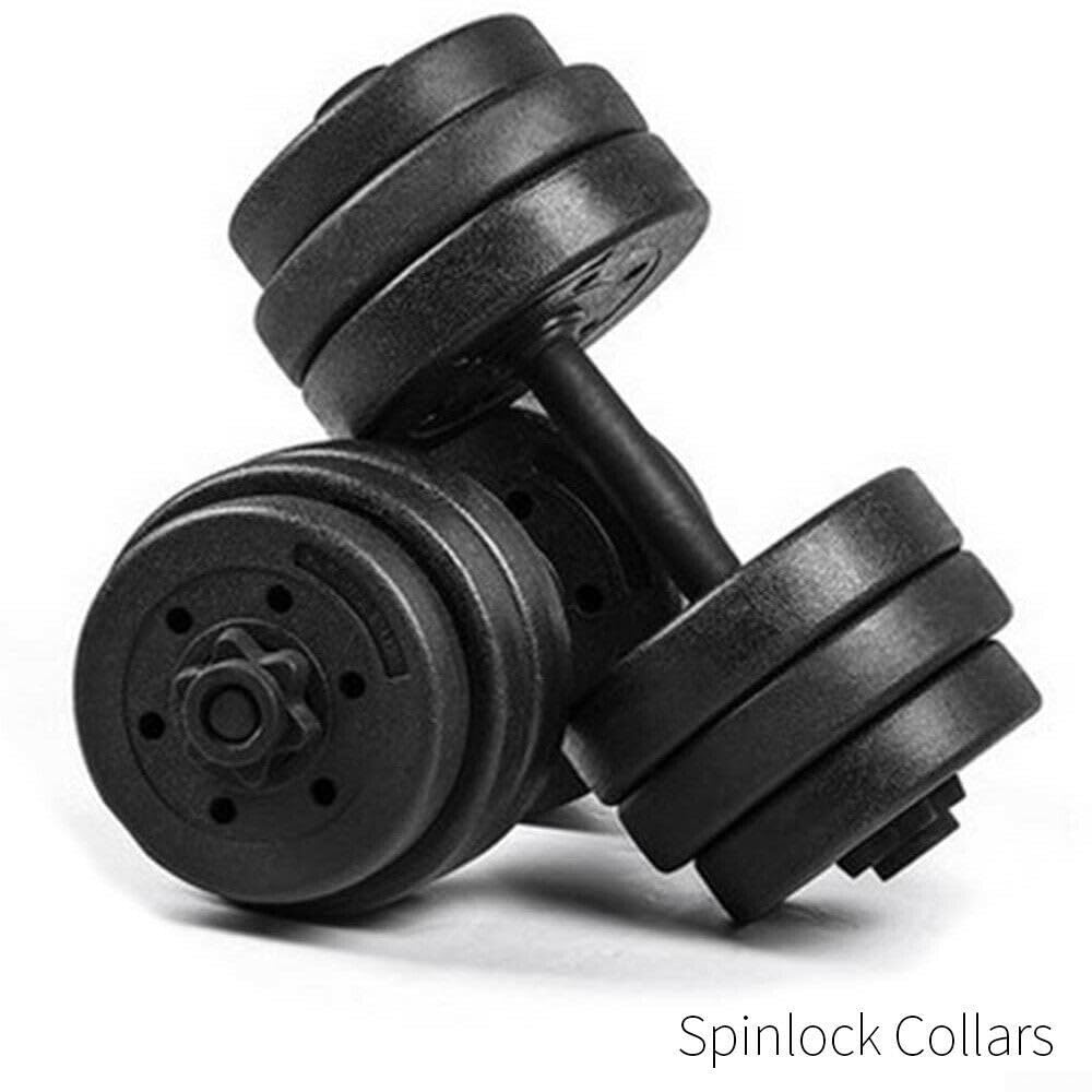 2PCS Dumbbell Collars Hex Nut Anti-Slip Collars Weight Check Nut Barbell Bar Clips for 1Inch Standard Weight Lifting Barbells(Black)