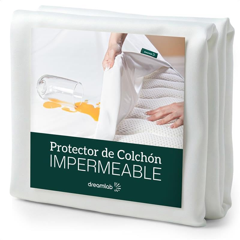 Listado de Colchon King Size Precio los 5 más buscados. 42 Dreamlab Protector de Colchón 100% Impermeable | Hipoalergénico, Ultra Suave, Silencioso, Fresco, Anti Ácaros | Blancos para el Hogar, Sobrecolchon | Cubre Colchones King Size...