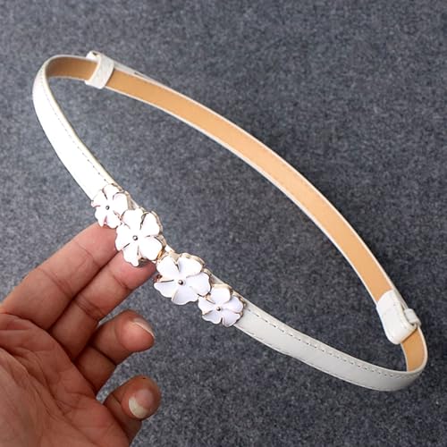 Thin Belt Flower Belt for Women with Skirt Adjustable Waist Sweet and Versatile Decorative Sweater Dress2