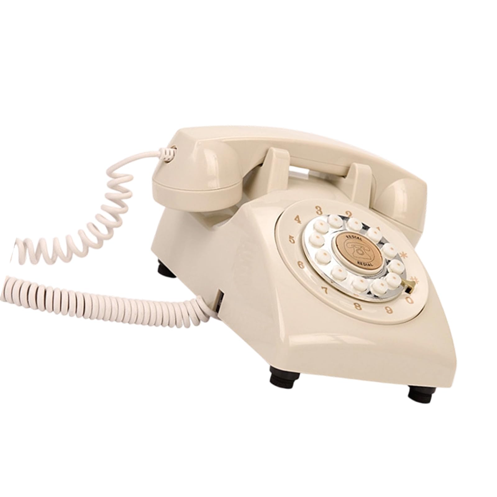 Telefono con quadranti rotanti con registratore per catturare momenti speciali, libro degli ospiti, libro dei messaggi uditivi, registratore telefonico retrò