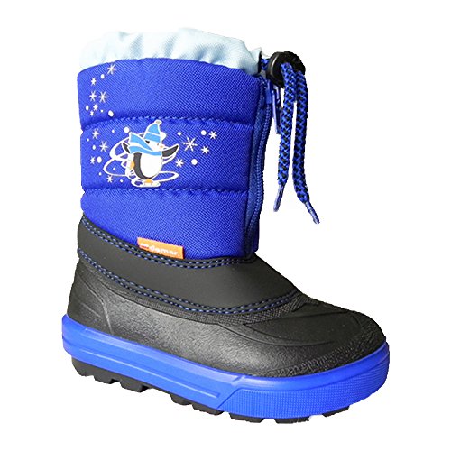 DEMAR. Kinder Winterstiefel mit Wolle gefüttert Kenny (24/25, blau)